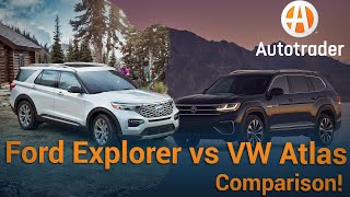 2021 Ford Explorer vs 2021 Volkswagen Atlas Which is better  Comparison [upl. by Martinsen]