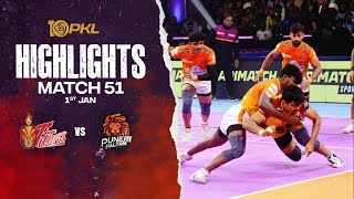 Match Highlights Telugu Titans vs Puneri Paltan  January 1  PKL Season 10 [upl. by Damiani]