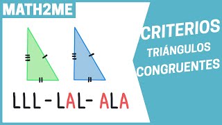 Criterios para TRIÁNGULOS CONGRUENTES [upl. by Anelah363]