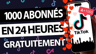 COMMENT AVOIR DES ABONNÉS TIKTOK GRATUIT 2024 [upl. by Kam]