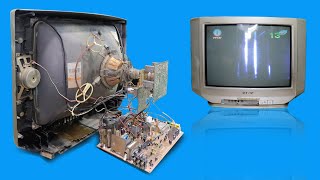 Restoration old TV and Repair old SONY Television Success [upl. by Aseen567]