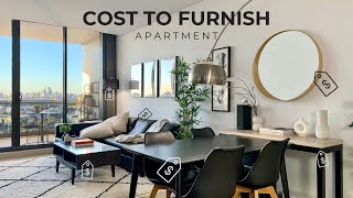 Cost To Furnish An Apartment  6 Budget Saving Tips IKEA  DIY  Designer Brand [upl. by Bigod]