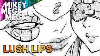 How To Draw LIPS FOR MANGA amp ANIME [upl. by Inahet916]