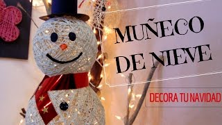 DECORACIÓN NAVIDEÑA  MUÑECO DE NIEVE  EO026 [upl. by Nohsal]