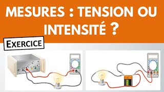 Comment mesurer une tension  Une intensité  ✏️ Exercice  PhysiqueChimie [upl. by Brawley536]