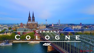 Cologne  Köln Germany 🇩🇪  by drone 4K [upl. by Nixie]