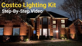 How to Install Low Voltage Landscape Lighting  Complete StepbyStep Video  Costco Lighting Kit [upl. by Alexandro466]