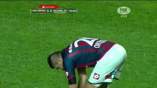 Copa Libertadores 2014  Final Vuelta  Ortigoza  San Lorenzo 1  Nacional 0 [upl. by Lorena]