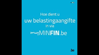 Hoe dient u uw belastingaangifte in via MyMinfin [upl. by Parthena]