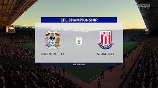 Coventry City vs Stoke City 25012022 EFL Championship FIFA 22 [upl. by Evin784]