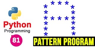 Python Pattern Programs  Printing Stars  in A Shape [upl. by Anairol]