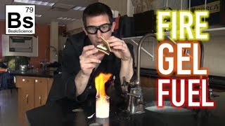 Fire Gel Fuel  Made from Egg Shells and Vinegar [upl. by Warde]