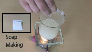 Science Experiment  How to make soap  Saponification  Preparation of Soap in Lab  Sodium Soap [upl. by Anailuy126]