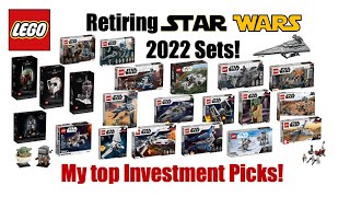 Retiring Lego Star Wars Sets 2022 My top Investment Picks [upl. by Ogdon50]