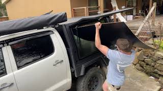 DIY CANOPY BUILD  ROOF and WALLS [upl. by Elbert]