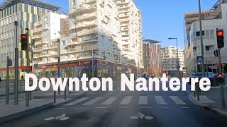 Downton Nanterre 4K Driving French region [upl. by Arytas]