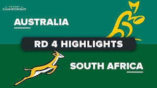 The Rugby Championship  Australia v South Africa  Round 4 Highlights [upl. by Sibie155]