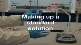 Preparing a standard solution  Chemistry [upl. by Gloriane433]