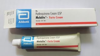 Melalite Forte Cream  Hydroquinone Cream  Melalite Forte Cream Uses Benefits Side effects Review [upl. by Lu]