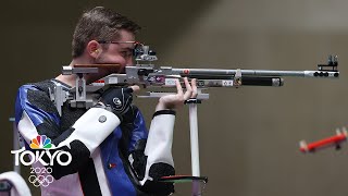 USAs Will Shaner wins gold in 10m air rifle sets Olympic record  Tokyo Olympics  NBC Sports [upl. by Picardi]