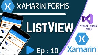 ListView in Xamarin Forms  NET MAUI  ListView Databind in MVVM  Ep10 [upl. by Sokul]