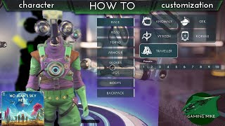 No Mans Sky NEXT  Character Customization  All Options Available on PS4 [upl. by Tunk]