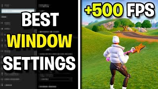 BEST WINDOWS Settings in Fortnite Chapter 5 MAX FPS [upl. by Avitzur]