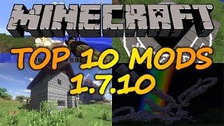 Top 10 Minecraft Mods 1710  April 2017 [upl. by Akimahc932]