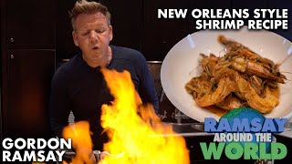 Gordon Ramsays Easy New Orleans Style BBQ Shrimp Recipe  Ramsay Around the World [upl. by Kitty]