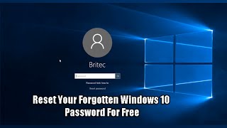 Reset Your Forgotten Windows 10 Password For Free [upl. by Lauzon]