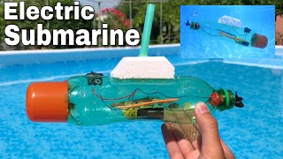 How to Make an Electric Submarine at Home Out of Plastic Bottle  Very Simple DIY Toy Boat [upl. by Grove]