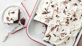 Double Fudge Poke Cake  Betty Crocker Recipe [upl. by Ibed]