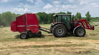 Massey 4707 amp 1745 Baler [upl. by Edris292]