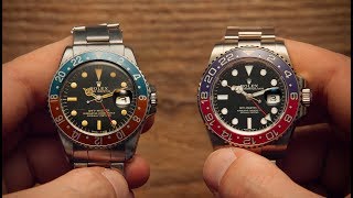 Vintage vs New  Rolex GMT Master  Watchfinder amp Co [upl. by Ailima148]