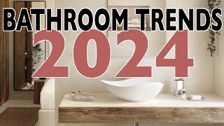 BATHROOM TRENDS 2024  Interior Design [upl. by Naesyar860]