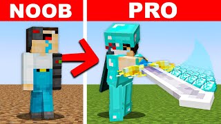 Upgrading from NOOB to PRO in Minecraft [upl. by Alikat30]