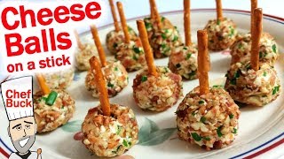 Cheese Ball Recipe on a Stick [upl. by Schaab]