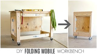 DIY Folding Mobile Workbench [upl. by Yrehcaz]