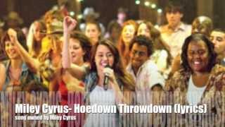 Miley Cyrus Hoedown Throwdown lyrics [upl. by Nahguav61]