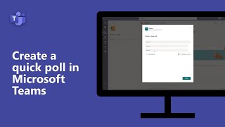 How to create a quick poll in Microsoft Teams [upl. by Cooperman987]