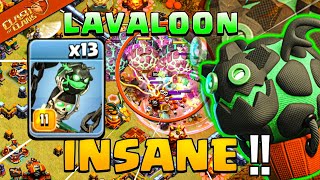 AFTER UPDATE New LavaLoon Attack Strategy in clash of clans [upl. by Sperling718]