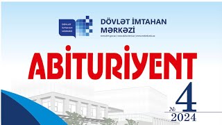 Abituriyent Jurnalı N42024 [upl. by Iilek154]