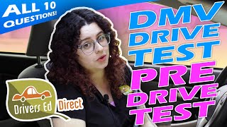 DMV Driving Test PreDrive Test Questions  California Drivers License Exam [upl. by Abagail]