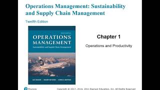 Chapter 1 Operations amp Productivity [upl. by Anod230]