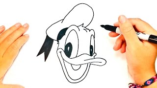 How to draw Donald Duck  Donald Duck Easy Draw Tutorial [upl. by Notslah]