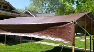 DIY Tarp Camping Canopy [upl. by Greenwald]