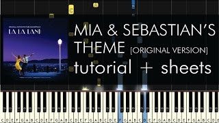 Mia amp Sebastians Theme  Piano Tutorial  How to Play  Original Version  Sheets [upl. by Esra57]