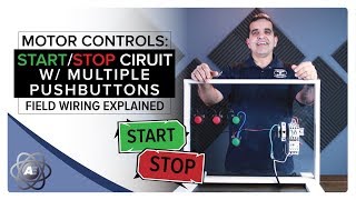 Basic Motor Control 3 Wire Start Stop Circuit updated [upl. by Deloris809]