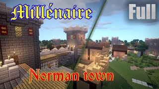 quotFullquot Norman Town in 3 minutes  Minecraft Millénaire Timelapse full season 4 [upl. by Kcirted]