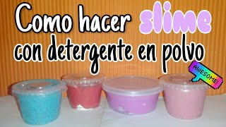 Como hacer slime con detergente en polvo Opal Giscocraft [upl. by Can]